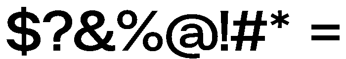 ResidenzGrotesk SemiBoldWide Instance Font OTHER CHARS