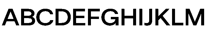 ResidenzGrotesk SemiBoldWide Instance Font UPPERCASE