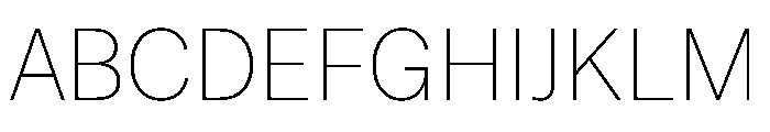 ResidenzGrotesk Thin Instance Font UPPERCASE