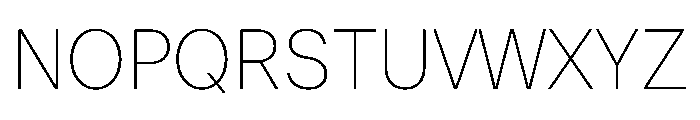 ResidenzGrotesk Thin Instance Font UPPERCASE