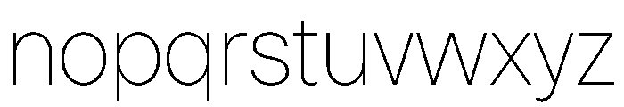 ResidenzGrotesk Thin Instance Font LOWERCASE