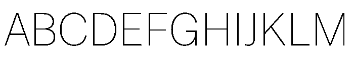 ResidenzGrotesk Thin Font UPPERCASE