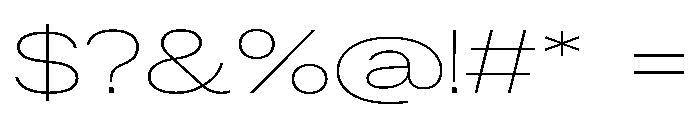 ResidenzGrotesk ThinExtended Instance Font OTHER CHARS