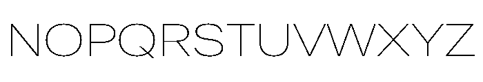 ResidenzGrotesk ThinExtraWide Instance Font UPPERCASE