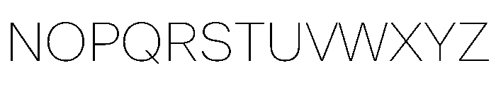 ResidenzGrotesk ThinWide Instance Font UPPERCASE