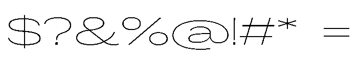 ResidenzGroteskExpanded ThinExpanded Font OTHER CHARS