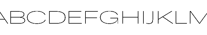 ResidenzGroteskExpanded ThinExpanded Font UPPERCASE