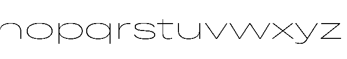 ResidenzGroteskExpanded ThinExpanded Font LOWERCASE