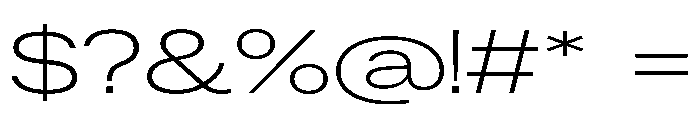ResidenzGroteskExtended LightExtended Font OTHER CHARS