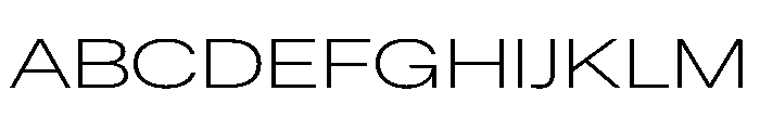 ResidenzGroteskExtended LightExtended Font UPPERCASE