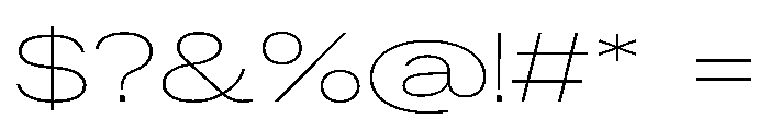 ResidenzGroteskExtended ThinExtended Font OTHER CHARS