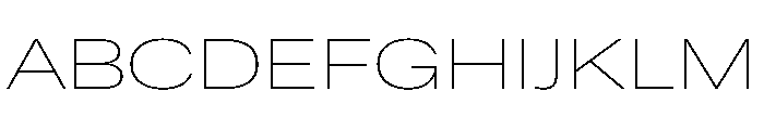 ResidenzGroteskExtended ThinExtended Font UPPERCASE