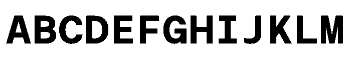 ResidenzGroteskMono MonoBold Instance Font UPPERCASE