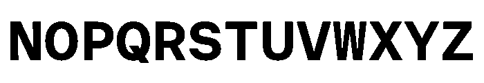 ResidenzGroteskMono MonoBold Instance Font UPPERCASE