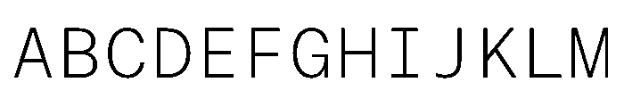 ResidenzGroteskMono MonoLight Instance Font UPPERCASE