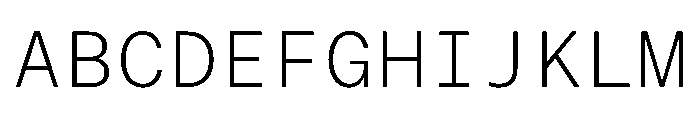 ResidenzGroteskMono MonoLight Font UPPERCASE