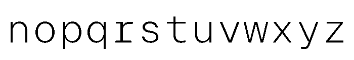 ResidenzGroteskMono MonoLight Font LOWERCASE