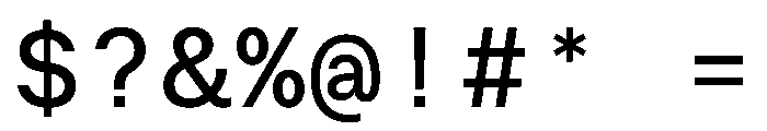 ResidenzGroteskMono MonoMedium Instance Font OTHER CHARS