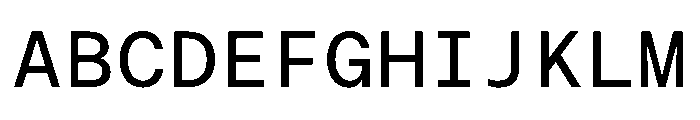 ResidenzGroteskMono MonoMedium Instance Font UPPERCASE