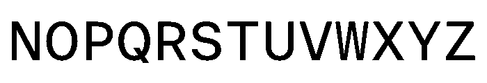 ResidenzGroteskMono MonoMedium Instance Font UPPERCASE