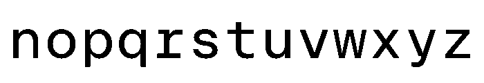 ResidenzGroteskMono MonoMedium Instance Font LOWERCASE