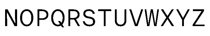 ResidenzGroteskMono MonoRegular Instance Font UPPERCASE
