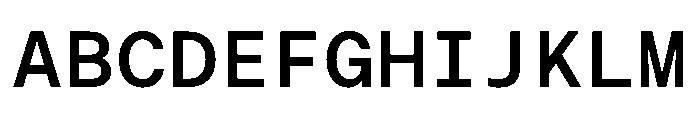 ResidenzGroteskMono MonoSemiBold Instance Font UPPERCASE