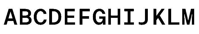 ResidenzGroteskMono MonoSemiBold Font UPPERCASE