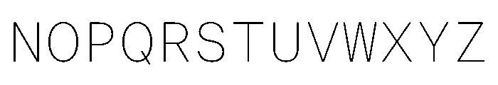 ResidenzGroteskMono MonoThin Instance Font UPPERCASE