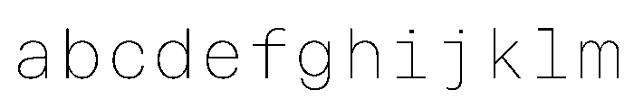 ResidenzGroteskMono MonoThin Instance FONT