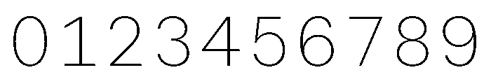 ResidenzGroteskMono MonoThin Font OTHER CHARS