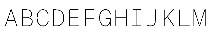 ResidenzGroteskMono MonoThin Font UPPERCASE