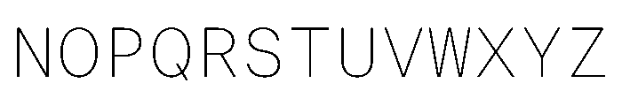 ResidenzGroteskMono MonoThin Font UPPERCASE