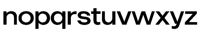 ResidenzGroteskWide SemiBoldWide Font LOWERCASE