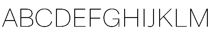 ResidenzGroteskWide ThinWide Font UPPERCASE