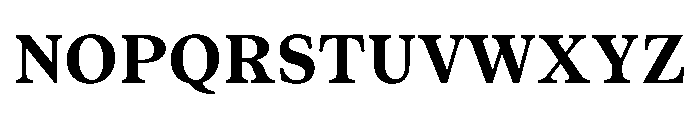 ResidenzSerif BoldSmall Instance Font UPPERCASE