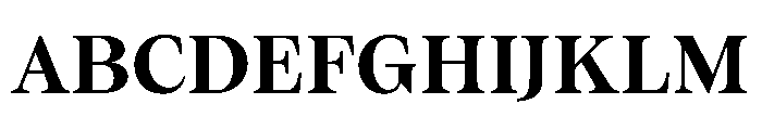 ResidenzSerif BoldStandard Instance Font UPPERCASE