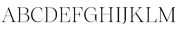 ResidenzSerif LightLarge Instance Font UPPERCASE