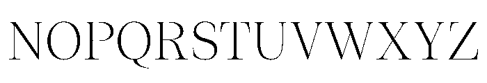 ResidenzSerif LightLarge Instance Font UPPERCASE