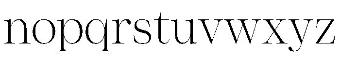 ResidenzSerif LightLarge Instance Font LOWERCASE