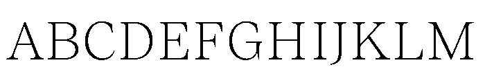 ResidenzSerif LightSmall Instance Font UPPERCASE