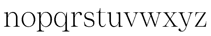 ResidenzSerif LightStandard Instance Font LOWERCASE