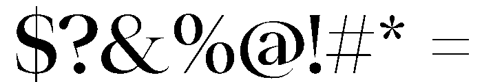 ResidenzSerif MediumLarge Instance Font OTHER CHARS