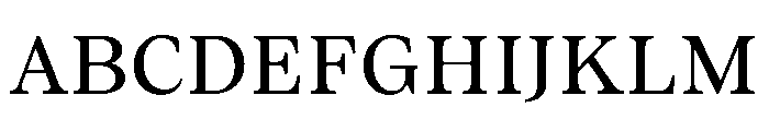 ResidenzSerif MediumSmall Instance Font UPPERCASE