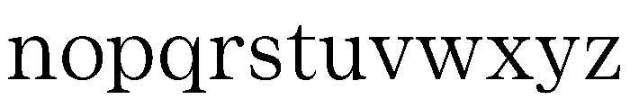 ResidenzSerif RegularSmall Instance Font LOWERCASE