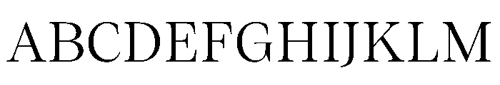 ResidenzSerif RegularStandard Instance Font UPPERCASE
