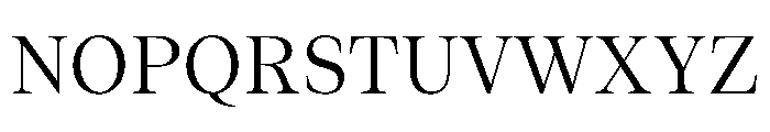 ResidenzSerif RegularStandard Instance Font UPPERCASE