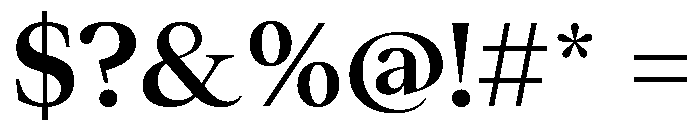 ResidenzSerif SemiBoldStandard Instance Font OTHER CHARS