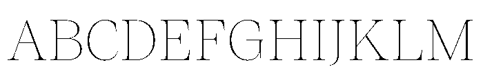 ResidenzSerif ThinLarge Instance Font UPPERCASE