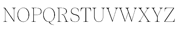 ResidenzSerif ThinLarge Instance Font UPPERCASE